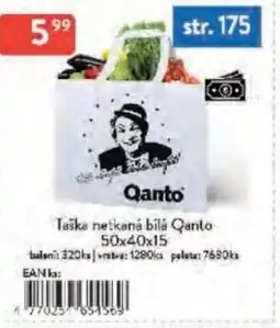 Qanto Taška netkaná bílá Qanto nabídka