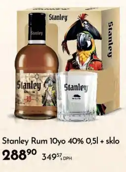 Qanto Stanley Rum 10yo 40% + sklo nabídka