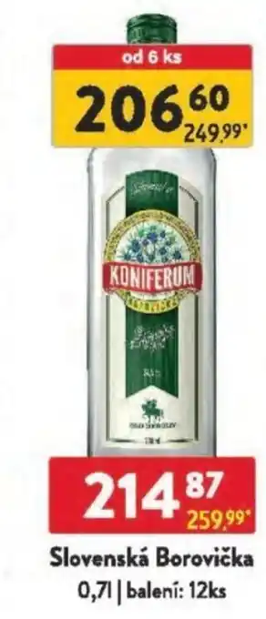 Qanto Slovenská Borovička nabídka