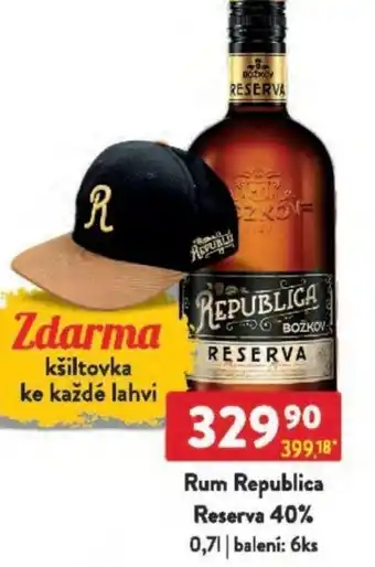 Qanto Rum Republica Reserva 40% nabídka