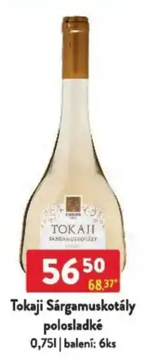 Qanto Tokaji Sárgamuskotály polosladké nabídka