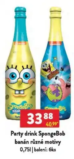 Qanto Party drink SpongeBob banán různé motivy nabídka