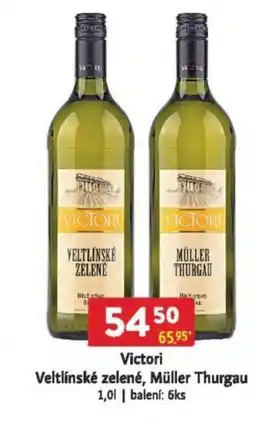 Qanto Victori Veltlínské zelené, Müller Thurgau nabídka