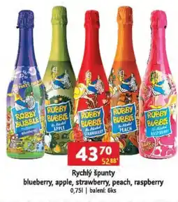 Qanto Rychlý špunty blueberry, apple, strawberry, peach, raspberry nabídka