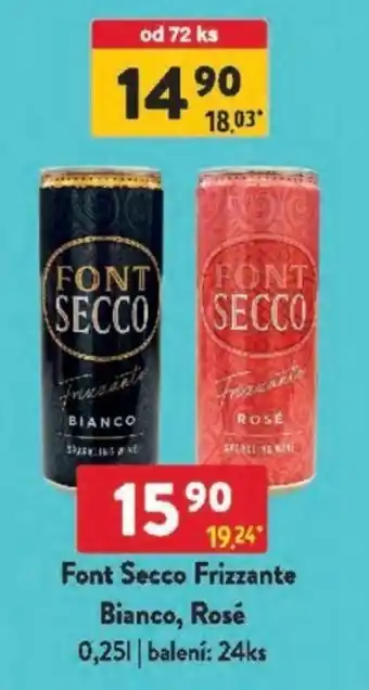 Qanto Font Secco Frizzante Bianco, Rosé nabídka