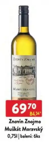 Qanto Znovín Znojmo Muškát Moravský nabídka