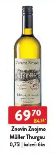 Qanto Znovín Znojmo Müller Thurgau nabídka