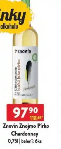 Qanto Znovín Znojmo Pírko Chardonnay nabídka