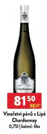 Qanto Vinařství pánů z Lipé Chardonnay nabídka