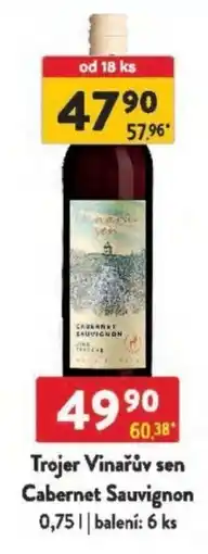 Qanto Trojer Vinařův sen Cabernet Sauvignon nabídka