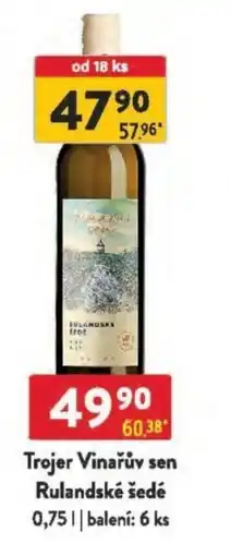 Qanto Trojer Vinařův sen Rulandské šedé nabídka