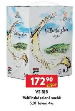 Qanto VS BIB Veltlínské zelené suché nabídka