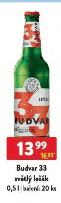 Qanto Budvar 33 světlý ležák nabídka