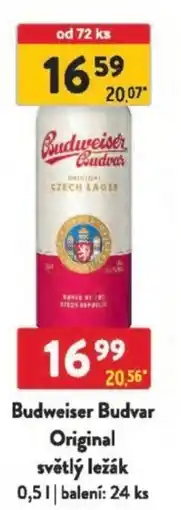 Qanto Budweiser Budvar Original světlý ležák nabídka