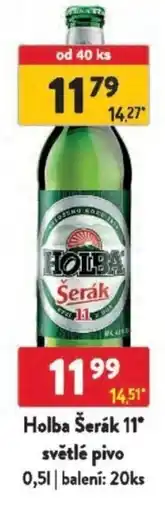 Qanto Holba Šerák 11 světlé pivo nabídka
