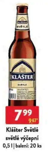 Qanto Klášter Světlé světlé výčepní nabídka