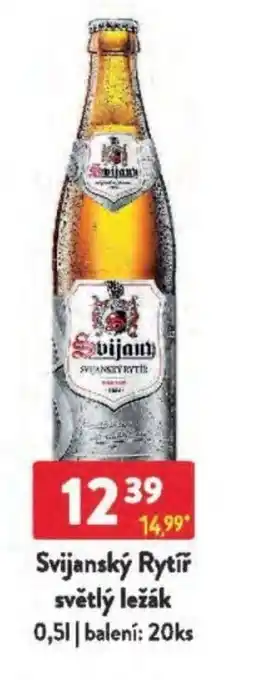 Qanto Svijanský Rytíř světlý ležák nabídka