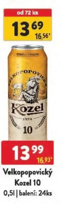 Qanto Velkopopovický Kozel 10 nabídka