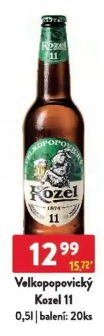 Qanto Velkopopovický Kozel 11 nabídka