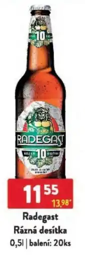 Qanto Radegast Rázná desítka nabídka