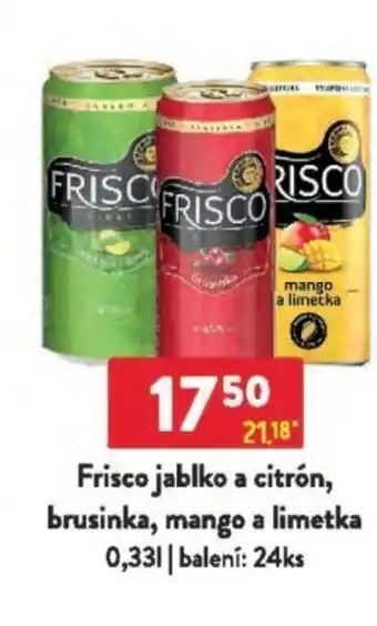 Qanto Frisco jablko a citrón, brusinka, mango a limetka nabídka