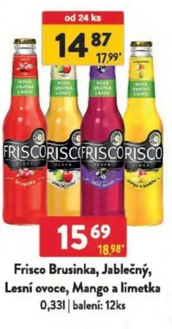 Qanto Frisco Brusinka, Jablečný, Lesní ovoce, Mango a limetka nabídka