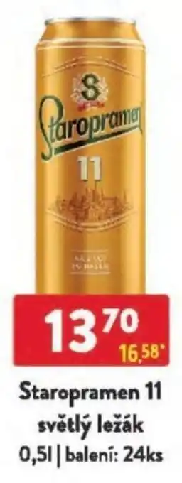 Qanto Staropramen 11 světlý ležák nabídka