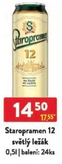 Qanto Staropramen 12 světlý ležák nabídka