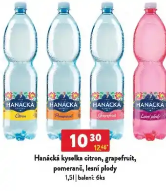 Qanto Hanácká kyselka citron, grapefruit, pomeranč, lesní plody nabídka