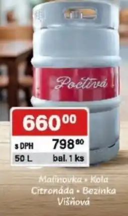 Qanto Malinovka Kola Citronáda - Bezinka Višňová nabídka