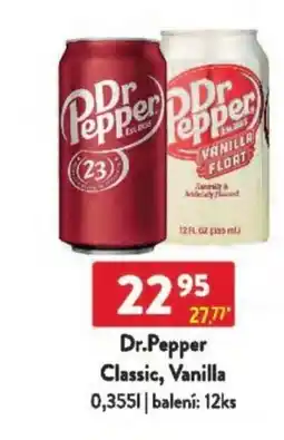 Qanto Dr.Pepper Classic, Vanilla nabídka