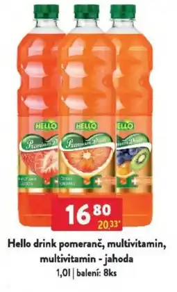 Qanto Hello drink pomeranč, multivitamin, multivitamin - jahoda nabídka