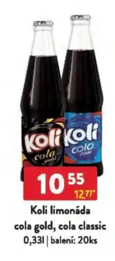 Qanto Koli limonáda cola gold, cola classic nabídka