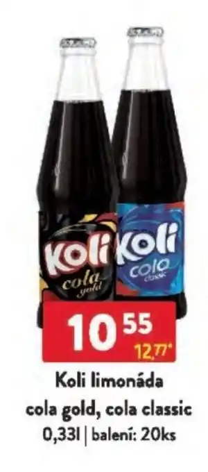 Qanto Koli limonáda cola gold, cola classic nabídka