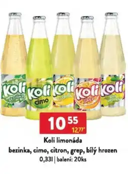 Qanto Koli limonáda bezinka, cimo, citron, grep, bílý hrozen nabídka