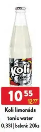 Qanto Koli limonáda tonic water nabídka