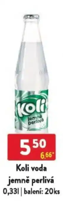 Qanto Koli voda jemně perlivá nabídka