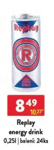 Qanto Replay energy drink nabídka