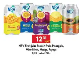 Qanto NPV Fruit juice Passion fruit, Pineapple, Mixed fruit, Mango, Papaya nabídka