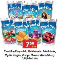 Qanto Capri-Sun Fairy drink, Multivitamin, Safari fruits, Mystic Dragon, Orange, Monster alarm, Cherry nabídka