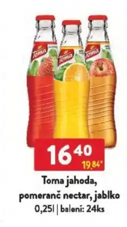 Qanto Toma jahoda, pomeranč nectar, jablko nabídka