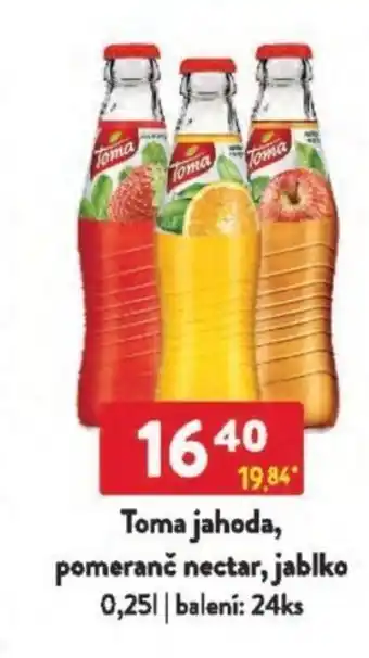 Qanto Toma jahoda, pomeranč nectar, jablko nabídka