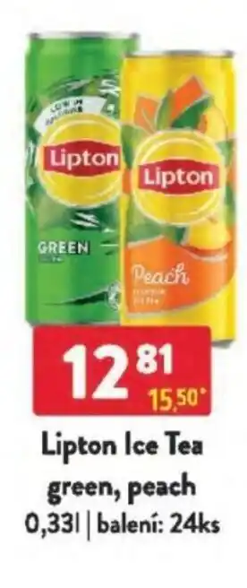 Qanto Lipton Ice Tea green, peach nabídka