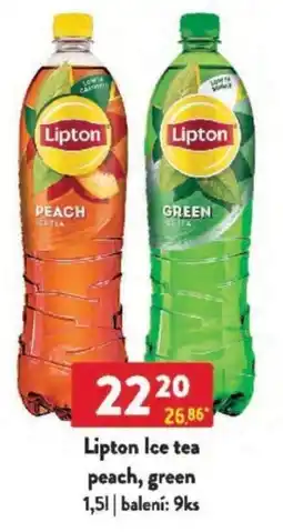 Qanto Lipton Ice tea peach, green nabídka