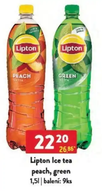 Qanto Lipton Ice tea peach, green nabídka