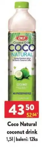 Qanto Coco Natural coconut drink nabídka