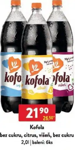 Qanto Kofola bez cukru, citrus, višeň, bez cukru nabídka