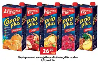 Qanto Caprio pomeranč, ananas, jablko, multivitamin, jablko - malina nabídka