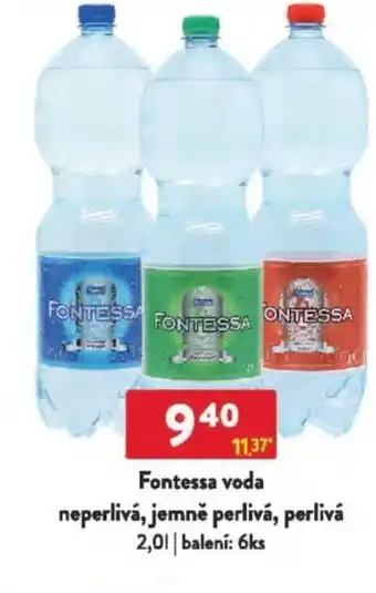 Qanto Fontessa voda neperlivá, jemně perlivá, perlivá nabídka