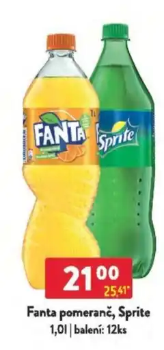 Qanto Fanta pomeranč, Sprite nabídka